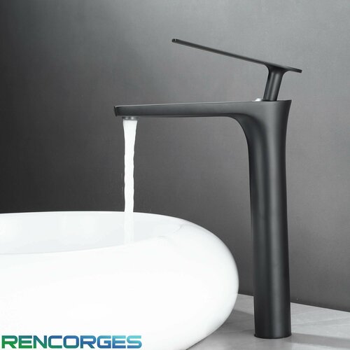 Смеситель для накладной раковины в ванную высокий, Кран для раковины в ванной, Смеситель для раковины в ванной