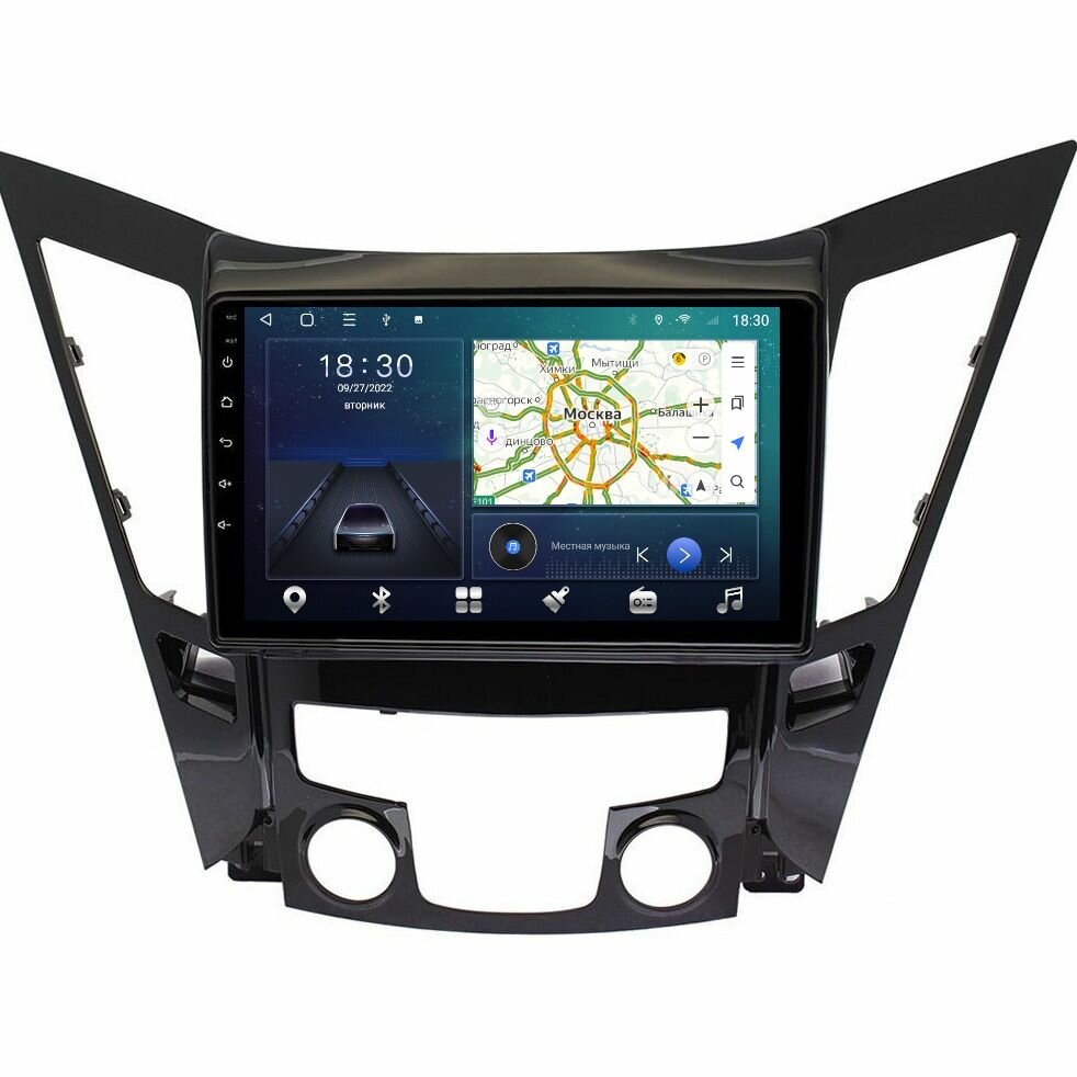 Магнитола CRS-300 Хендай Соната 6 Hyundai Sonata 6 (YF) 2009-2014 - Android 13 - Процессор 8 ядер - Carplay - DSP 36 полос - 4G(Sim)