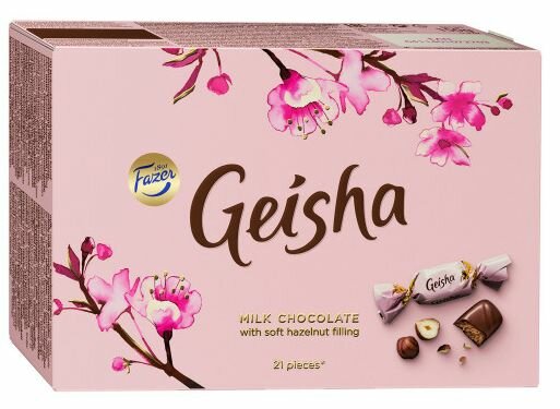 Конфеты из молочного шоколада Geisha, Fazer ,150 гр