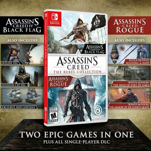 Игра Nintendo Switch Assassin's Creed: The Rebel Collection игра assassin’s creed мятежники коллекция для nintendo switch картридж