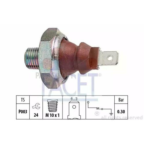 FACET 70007 Датчик давления масла