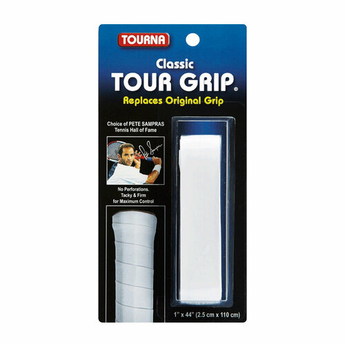 Обмотка для ручки Tourna (Unique) Grip Classic Tour x1, White