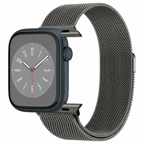 Ремешок Spigen на Apple Watch (49/45/44/42 mm) (AMP06925) Metal Fit / Спиген для Эпл Вотч металлический, темно-серый