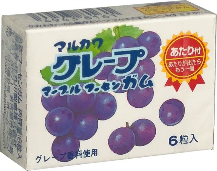 Жевательная резинка Marukawa шары Виноград 8 гр Упаковка 36 шт