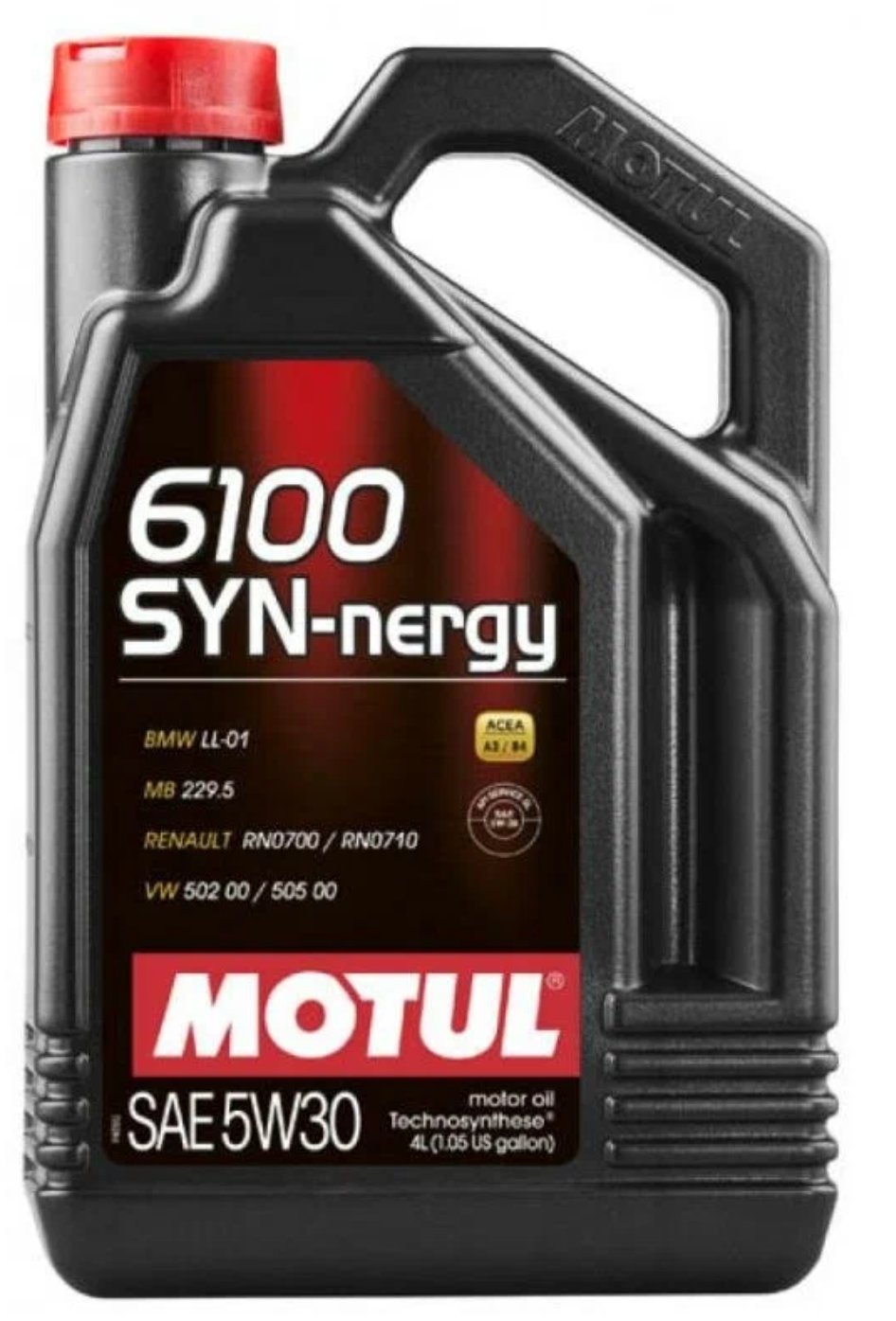 Полусинтетическое моторное масло Motul 6100 SYN-nergy 5W-30, 4 л, 1 шт.