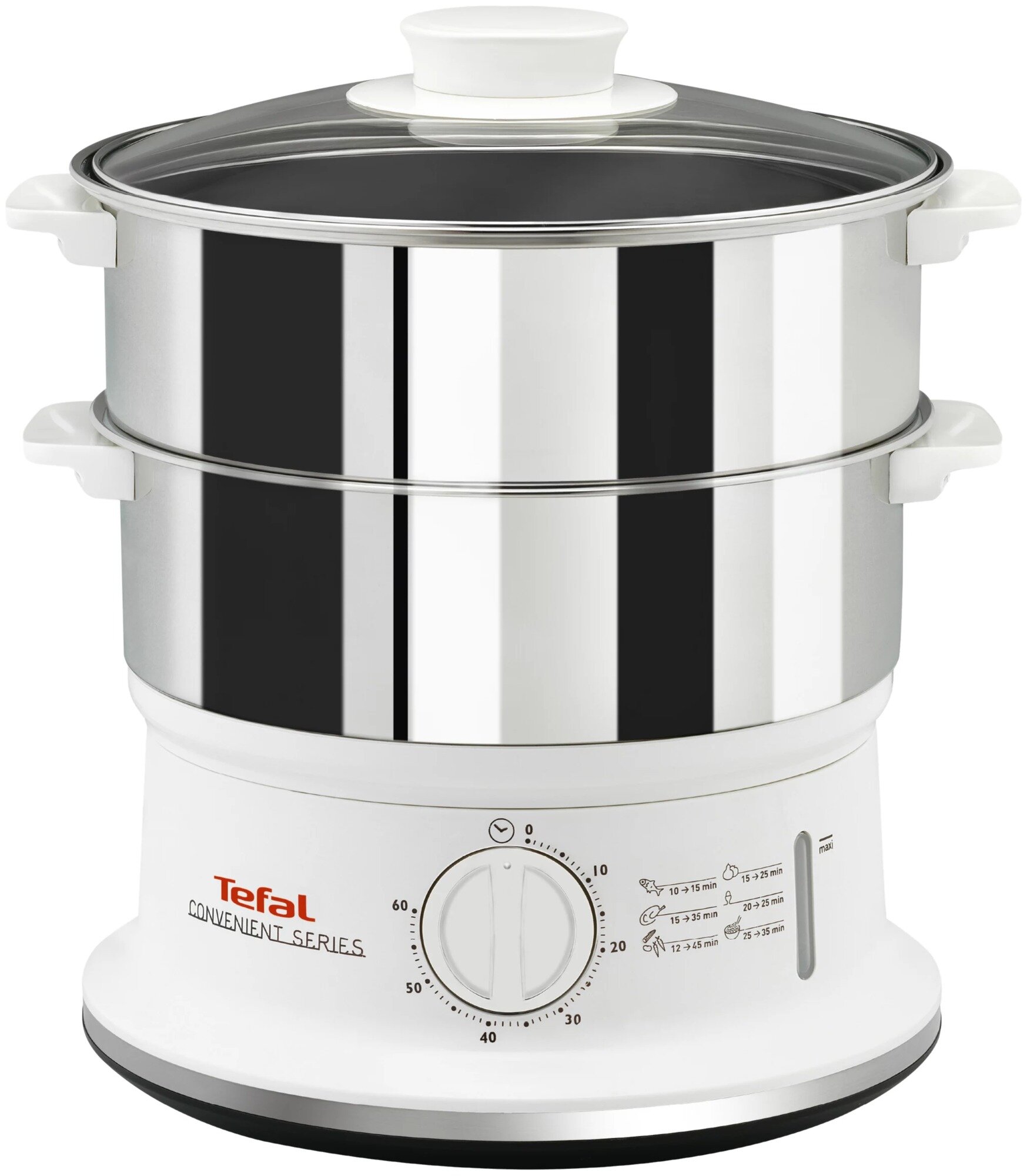 Пароварка Tefal VC1451, белый/нержавеющая сталь