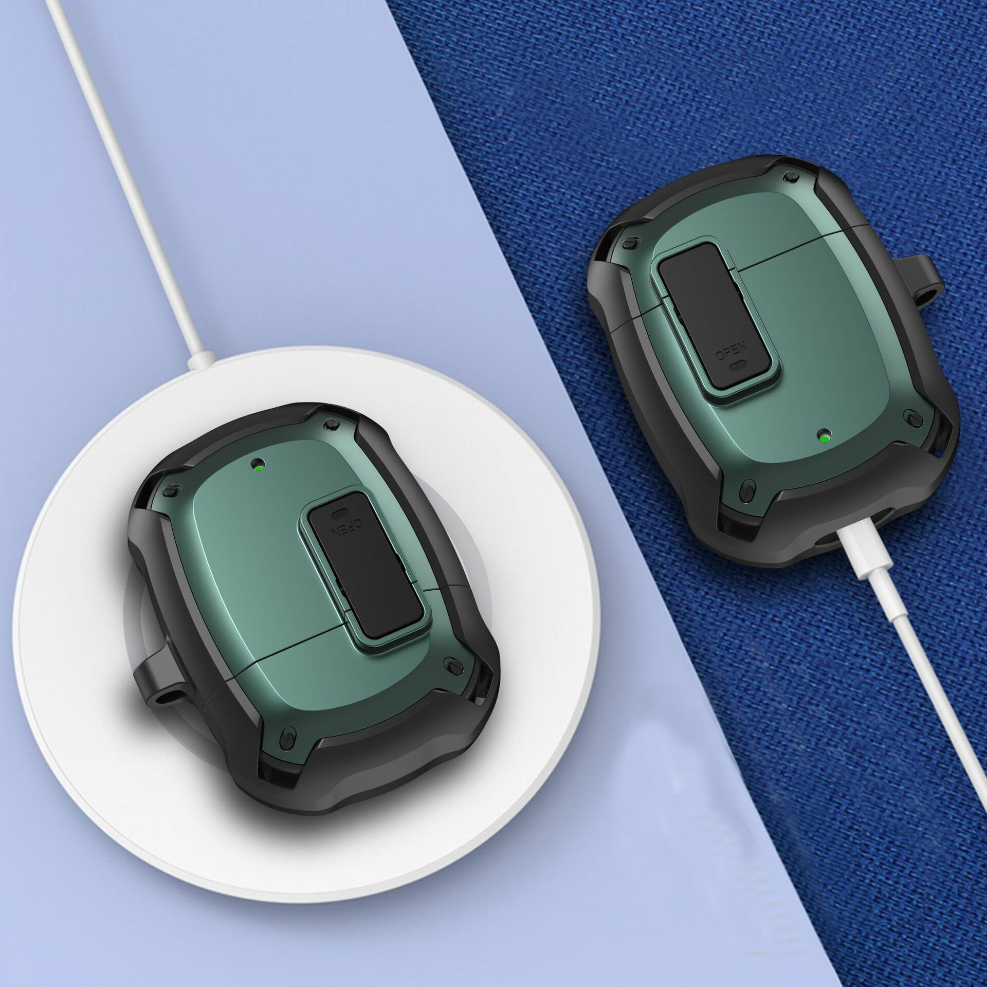 Противоударный, ударопрочный чехол MyPads для беспроводных наушников Google Pixel Buds 2 — фото 1