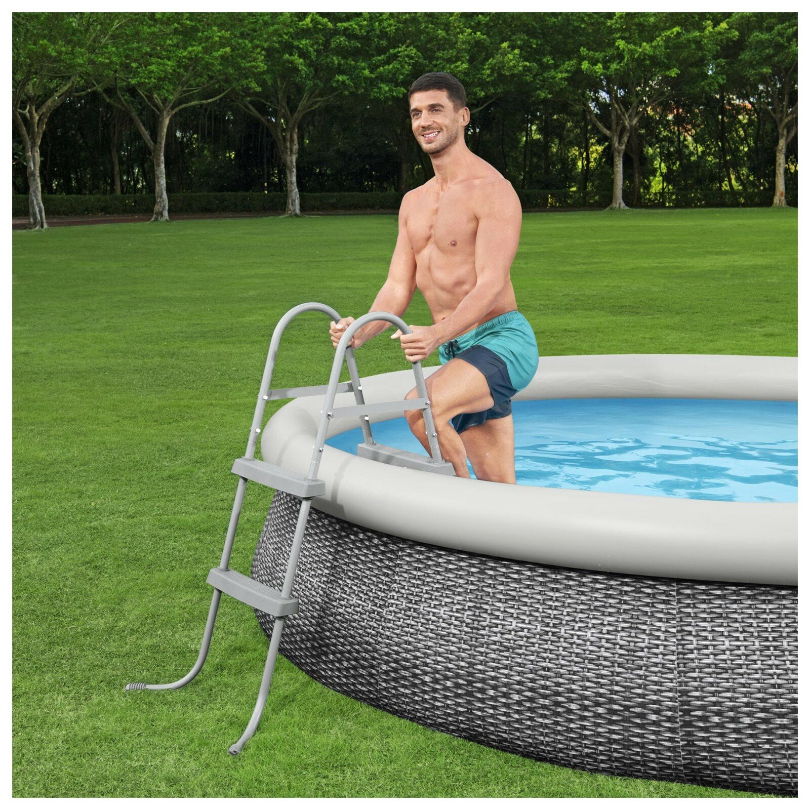 Лестница для бассейнов, высота 84 см, 58430 Bestway — фото 1