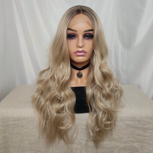 Изображение товара Парик длинный кудрявый на сетке