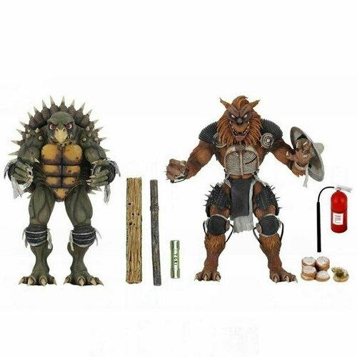 Tokka and Rahzar Токка и Рэзор Черепашки ниндзя набор NECA фигурка funko pop черепашки ниндзя токка tokka 56165