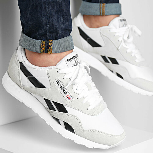 Кроссовки Reebok Classic Nylon, размер 7.5 US, белый, бежевый