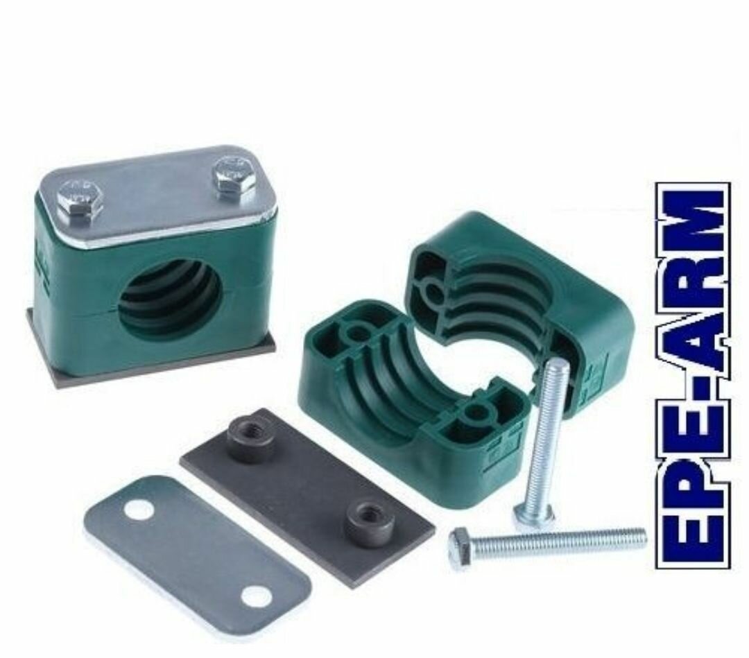 фото Трубный зажим EPE-ARM для труб 50.8 мм Углеродная сталь Полипропилен