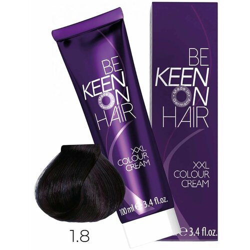 Крем-краска для волос KEEN XXL 1.8 Иссиня-черный, 100мл