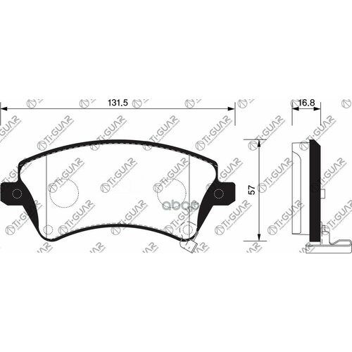 Тормозные Колодки Tg-0853CPn1224 Керамика Tiguar Ty Corolla Zze12 Nze120 Cde120 01- Европа Передние Диск Ti-Guar а 5000₽