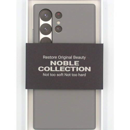 Чехол для Samsung Galaxy S24 Ultra NOBLE COLLECTION-Titanium Grey чехол borasco для samsung galaxy s24 ultra матовый силикон черный