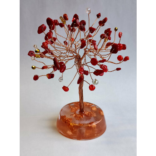 Дерево счастья из коралла и меди