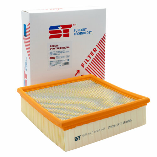 Фильтр воздушный на инжектор ВАЗ 2110 с сеткой ST SUPPORT TECHNOLOGY ST8030 цена за 1 шт 600₽