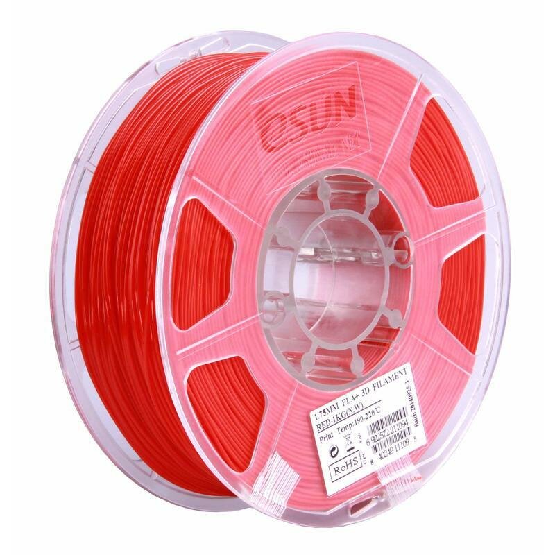 Esun Катушка ABS+ пластика Esun, 1.75 мм, 1 кг, ярко-красный