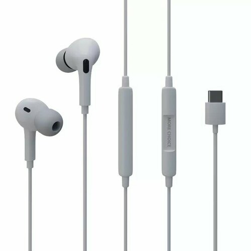 Наушники More Choice G31S микрофон вакуумные 100 дБ 16 Ом 35 мм 12 м белые 454₽