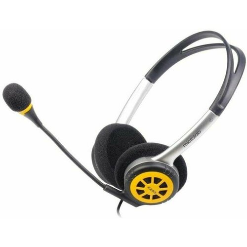 Гарнитура Microlab K250 микрофон 35 мм серебристый желтый 140 936₽