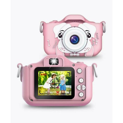 фотоаппарат детский x2 розовый Детский фотоаппарат Собачка , розовый