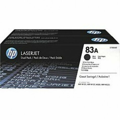 CF283AD HP 83A Двойная упаковка картриджей Black для HP LaserJet Pro MFP M125/M127/ M225dw (2*1500ст