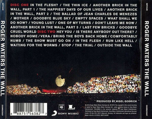 Компакт-Диски, Columbia, ROGER WATERS - THE WALL (2CD) Медиа - фото №4