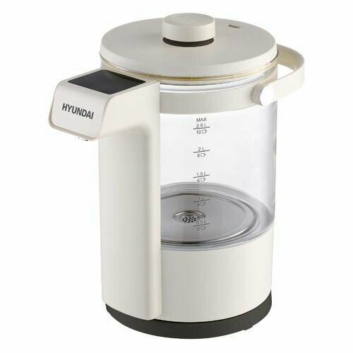Чайник электрический Hyundai HYK-G7700 2200Вт кремовый и черный 716600₽