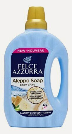 Изображение товара Жидкое моющее средство для стирки белья Felce Azzurra Алеппское мыло, 1.595л
