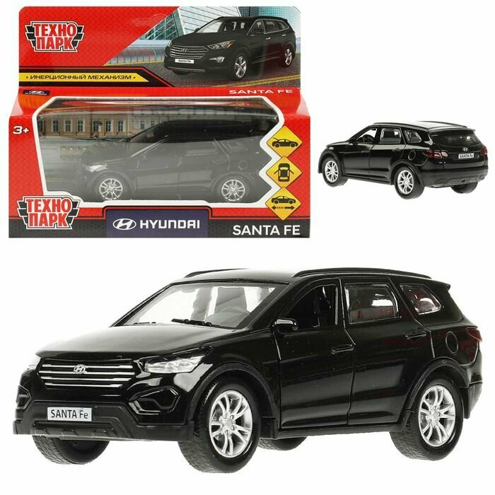 Машина металлическая HYUNDAI SANTAFE-12-BK