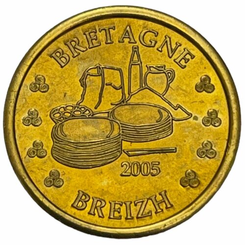 Франция, Бретань 10 евроцентов 2005 г. Essai (Проба)