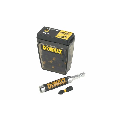 Биты Позидр 2 25 мм 25шт в кейсе + удл DT70564T-QZ DeWalt dewalt dt4931 qz 10шт 5 2 x 86 мм