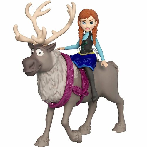 Кукла Disney Frozen Анна и Свен HLX03 кукла mattel disney frozen анна hlw49 голубой