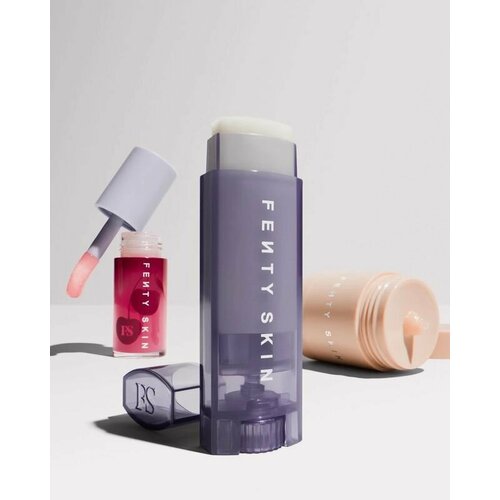 Набор средств для ухода за губами Fenty Beauty Lip Savers : Бальзам Lux Balm Ultra, Масло для губ Fenty Treatz (Barbados Cherry), Маска для губ Plush Puddin (Kalahari Melon)