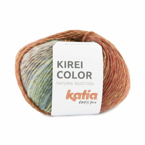 Пряжа для вязания Katia Kirei Color (351 Rust-Camel-Green)