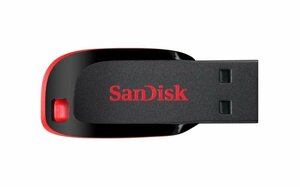 Флеш-память SanDisk Cruzer Blade, 16Gb, USB 2.0, ч/крас, SDCZ50-016G-B35