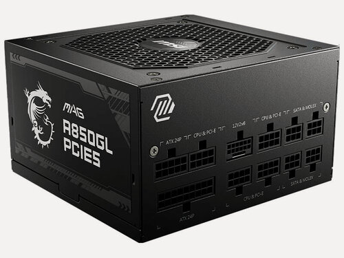 Изображение товара Блок питания MSI MAG A850GL 850W ATX3.0 (306-7ZP8A11-CE0) Gold
