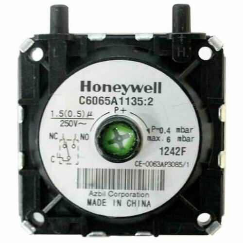 Baxi 628630 пневмореле Honeywell (C6065A1135:2) 0.4mbar для газовых котлов плата управления baxi eco 3 compact honeywell 5680410