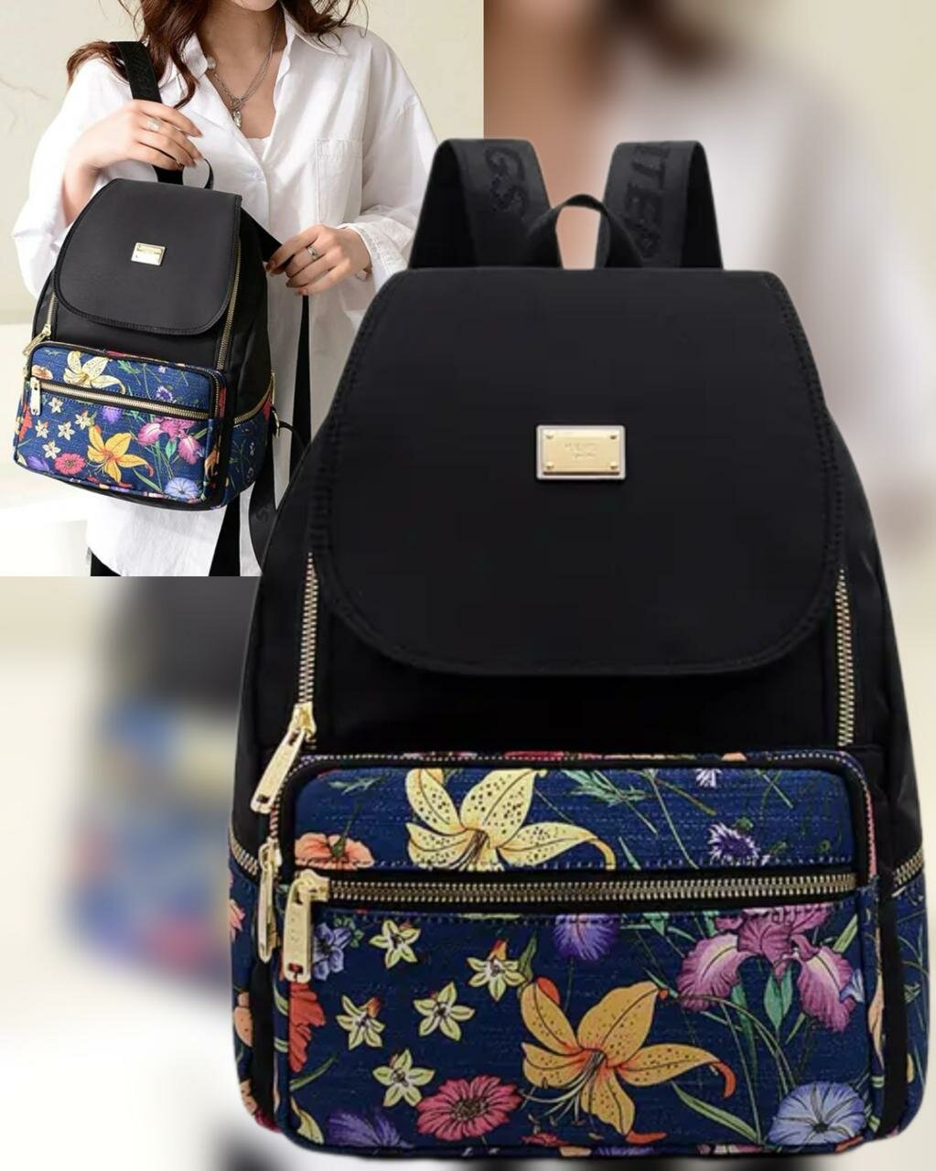 Рюкзак , фактура гладкая, синий