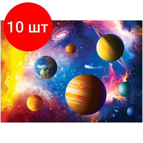 Комплект 10 шт, Пазл 1000 эл. ТРИ совы Космос