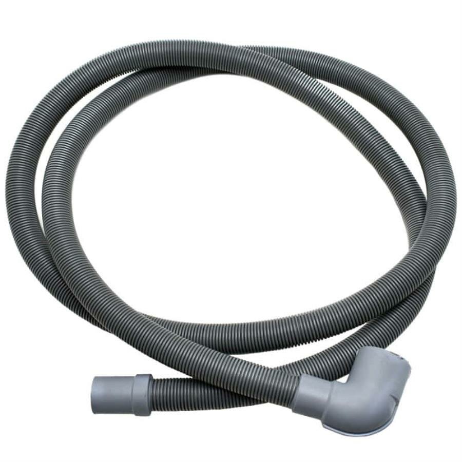 Indesit C00091775 (C90000447) шланг сливной Г-образный 1850мм для стиральной машины Whirlpool