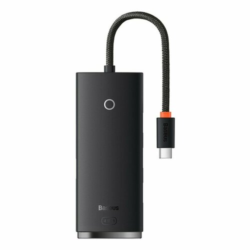 Адаптер-разветвитель (HUB) Baseus, Type-C - 4хUSB 3.0, 0.25 см, чёрный адаптер разветвитель hub baseus type c 4хusb 3 0 0 25 см чёрный