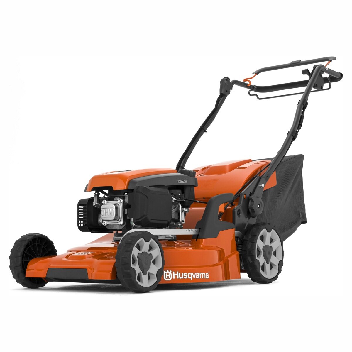 Газонокосилка бензо Husqvarna LC353VE (3.75 л. с 166 см3 HS 166AE запуск от аккумулятора 53cм травосборник 60л)