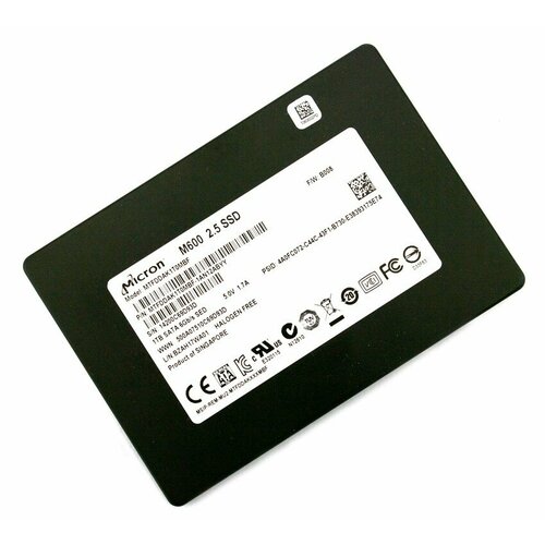 SSD 25 SATA 6Gbs 1 TB Micron M600 Micron 16nm MLC 560510 MBs 400TBW MTFDDAK1T0MBF 1423600₽