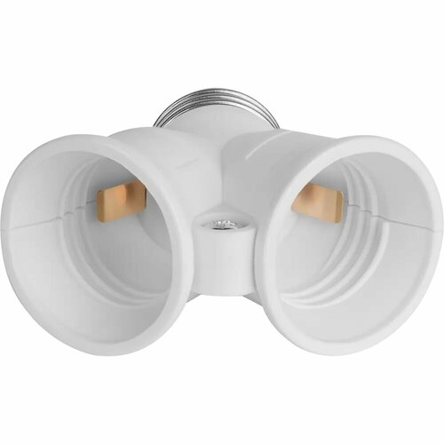 Переходник цокольный Е27-2хЕ27 220 В без заземления 6 А 397₽