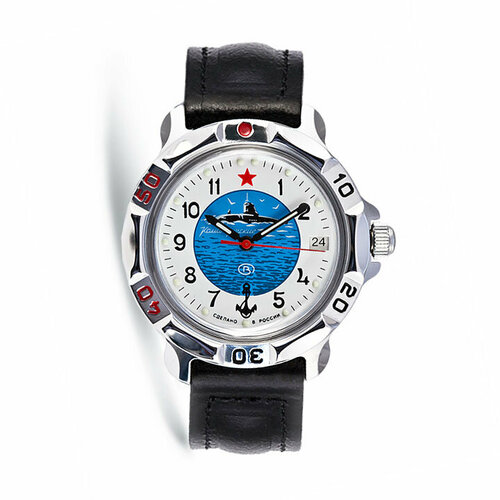 наручные часы командирские 811055 Наручные часы Восток 811066, серебряный, черный