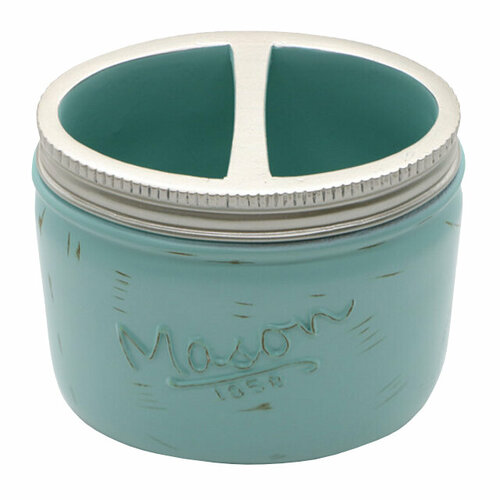 Стакан для зубных щеток VITARTA Mason полирезин бирюзовый 1116₽