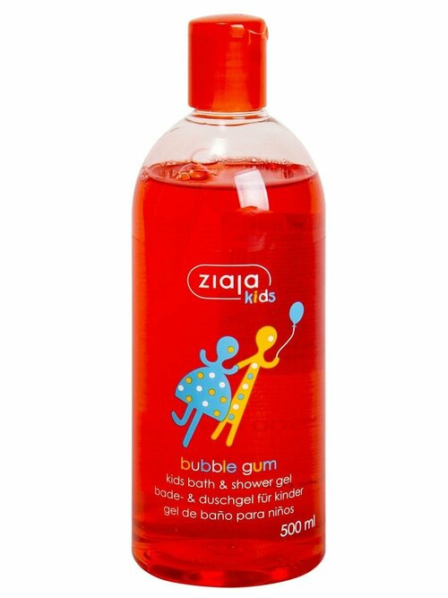 Ziaja Гель для душа детский и пена для ванны Bubble Gum, 500 мл