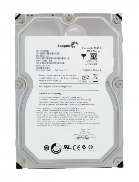 Жесткий диск Seagate 9JU138-302 1,5Tb SATAII 3,5" HDD