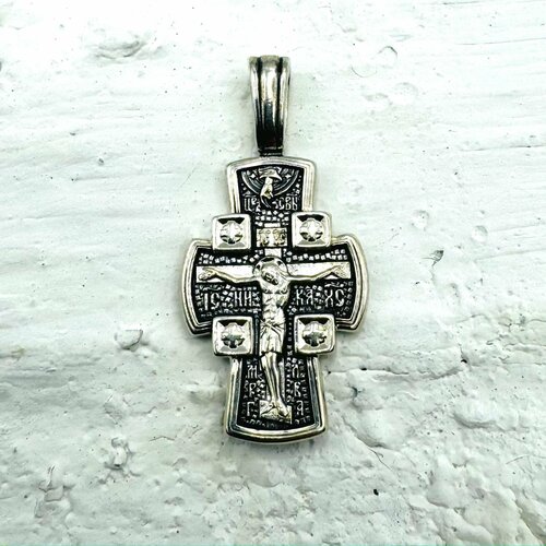Крестик Рус Ювелир Альянс, серебро, 925 проба, чернение крест серебряный дом чистая душа